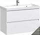 Водолей Мебель для ванной Best 80 подвесная лиственница структурная контрастно-серая – картинка-9